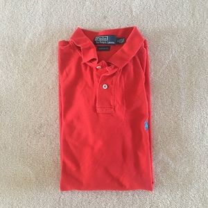 Polo by Ralph Lauren Red Polo Collared Tee, Size L